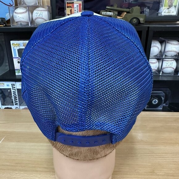 Vintage Prince Edward Island Canada Snapback Hat Adjustable Cap PEI Blue White - Picture 4 of 5